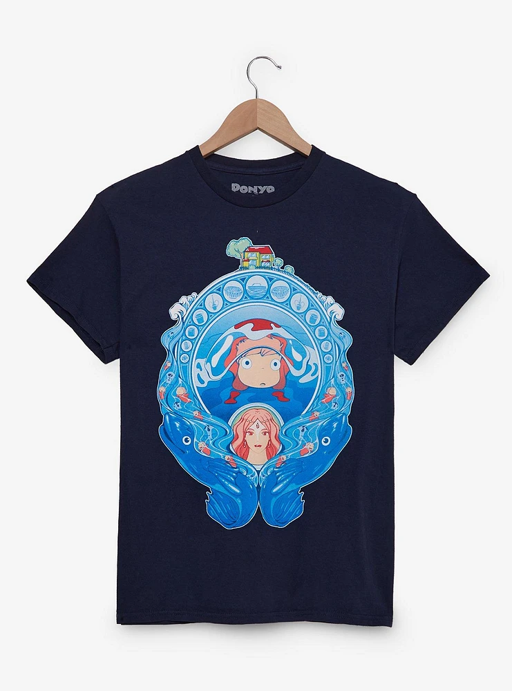 Studio Ghibli Ponyo Scenic Portrait Women's T-Shirt