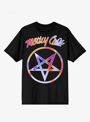 Motley Crue Rainbow Logo Boyfriend Fit Girls T-Shirt