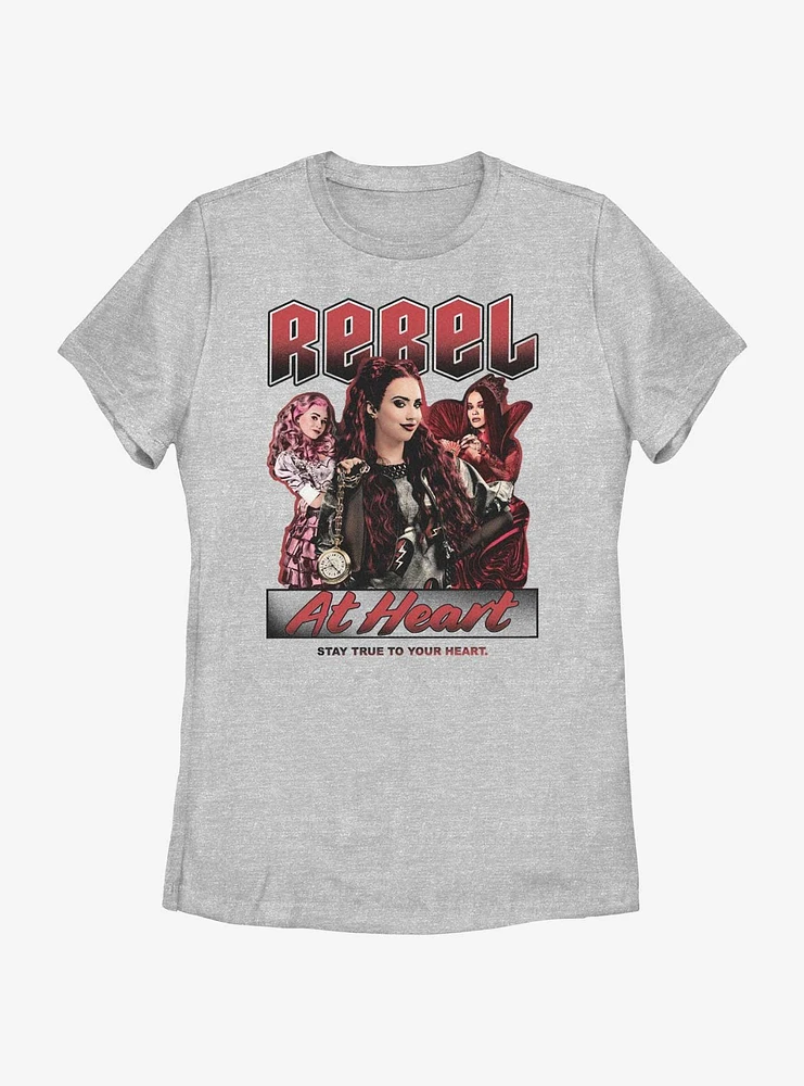 Disney Descendants Rebel At Heart Womens T-Shirt