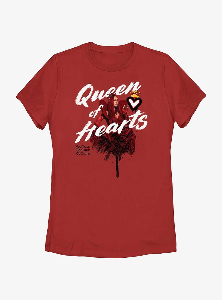 Disney Descendants Queen Of Hearts Red Womens T-Shirt