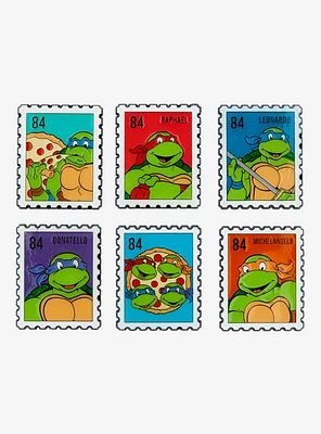 Teenage Mutant Ninja Turtles Postage Stamp Portrait Blind Box Enamel Pin