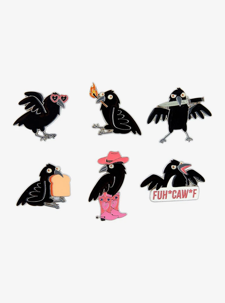 Crazy Crows Blind Box Enamel Pin