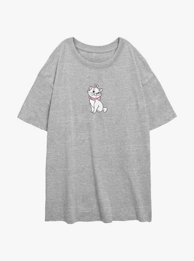 Disney The Aristocats Marie Sit Stance Womens Oversized T-Shirt