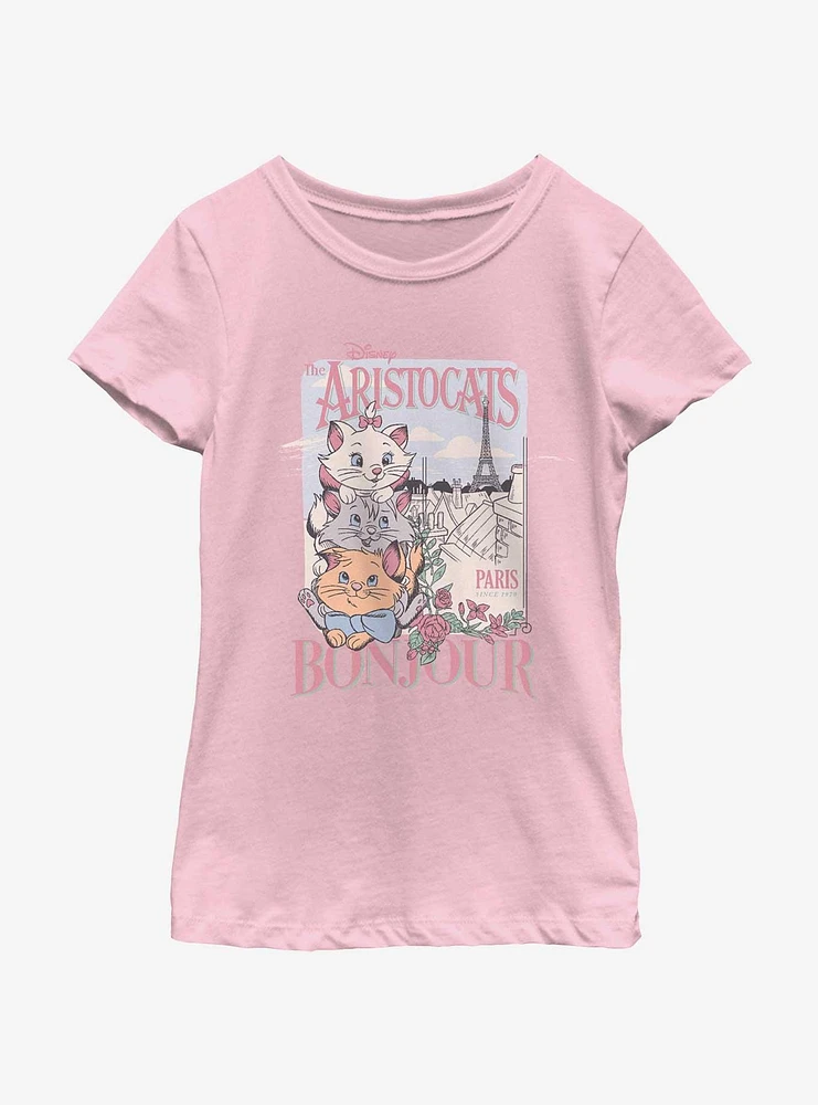 Disney The Aristocats Bonjour Kitten Poster Youth Girls T-Shirt