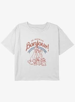 Disney The Aristocats Vintage Cats Youth Girls Boxy Crop T-Shirt