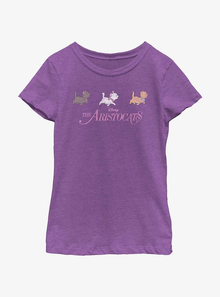 Disney The Aristocats Walk Group Line Youth Girls T-Shirt