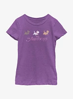 Disney The Aristocats Walk Group Line Youth Girls T-Shirt