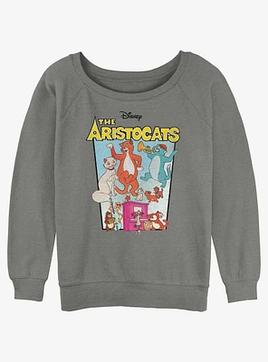 Disney The Aristocats Logo Musical Show Womens Slouchy Sweatshirt