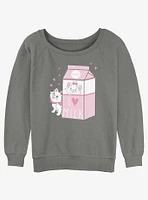 Disney The Aristocats Marie Milk Carton Womens Slouchy Sweatshirt