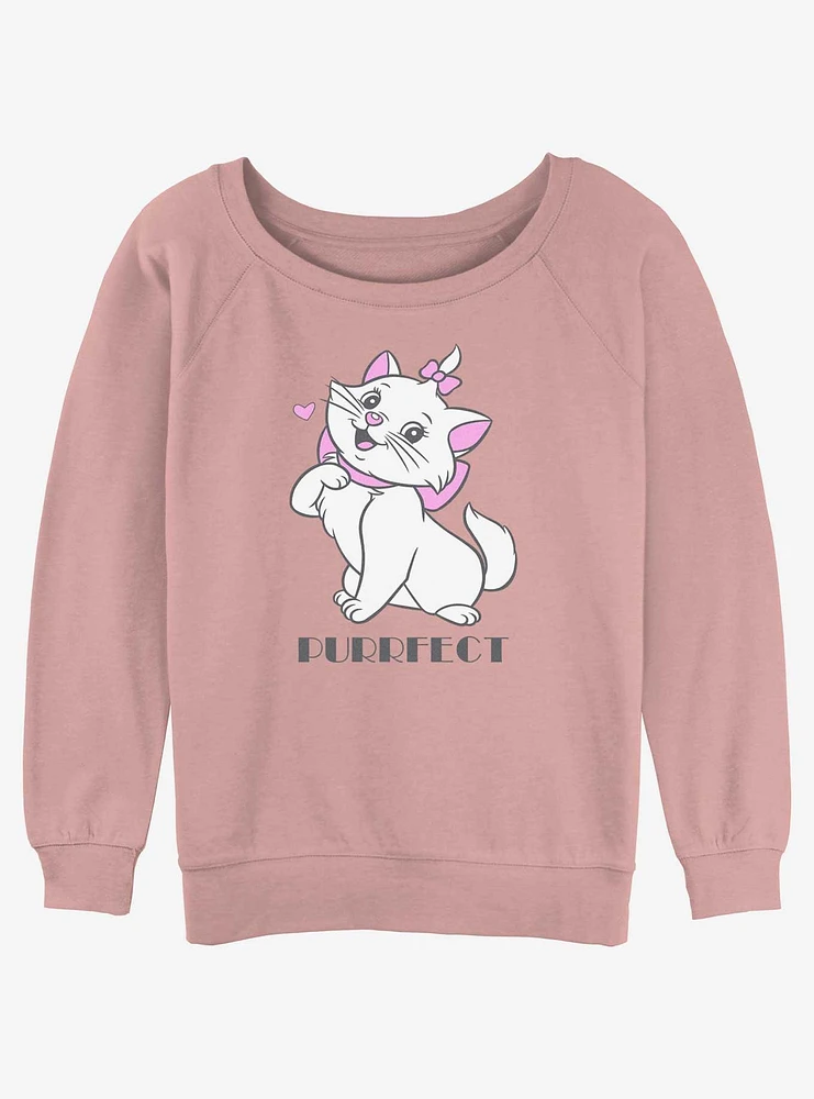 Disney The Aristocats Marie Purrfect Womens Slouchy Sweatshirt