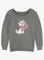 Disney The Aristocats Marie Cute Bow Smile  Womens Slouchy Sweatshirt