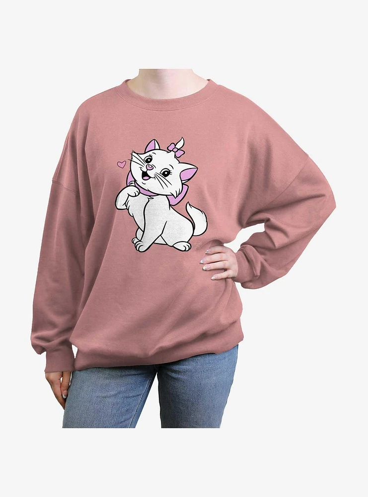 Disney The Aristocats Marie Stance Cute Womens Oversized Sweatshirt