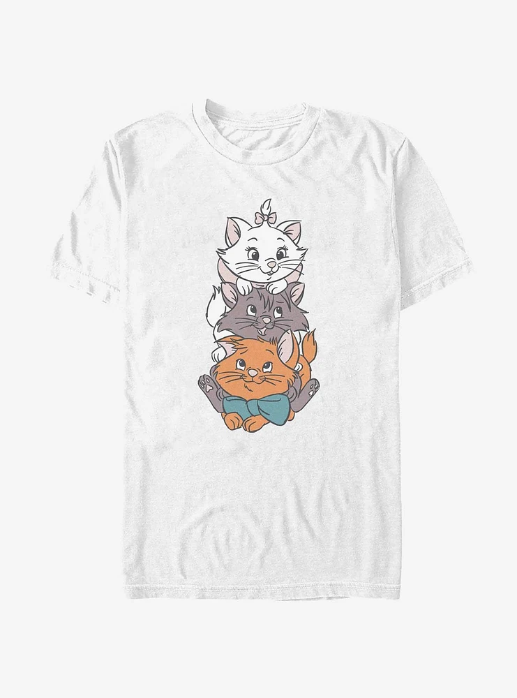 Disney The Aristocats Group Stack Kittens Cute T-Shirt