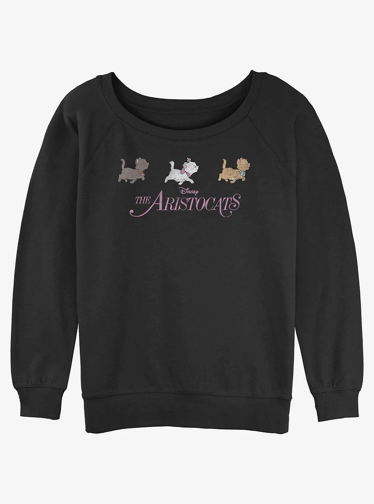 Disney The Aristocats Walk Group Line Womens Slouchy Sweatshirt