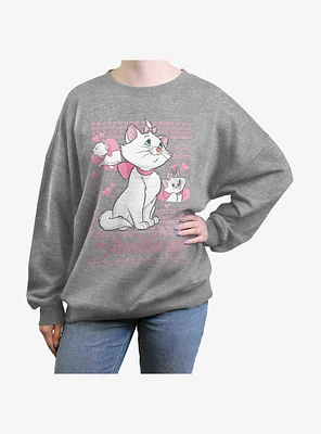 Disney The Aristocats Marie Portrait Cute Womens Oversized Sweatshirt