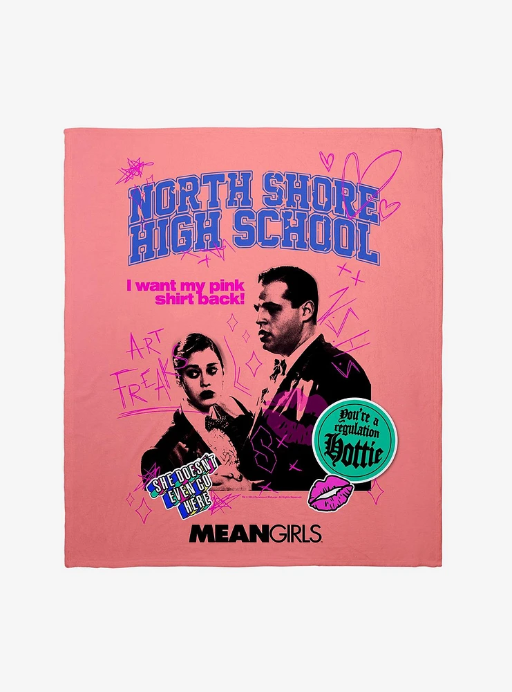 Mean Girls North Shore High School Art Freaks Throw Blanket