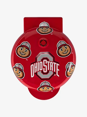 NCAA Ohio State University Buckeyes Brutus Buckeye Mini Waffle Maker