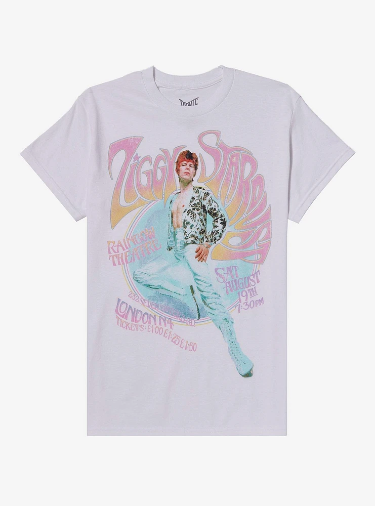 David Bowie Ziggy Stardust Rainbow Theatre Concert Relaxed Fit Girls T-Shirt