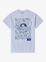 Disney Moana Maui Line Art T-Shirt