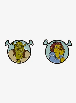 Shrek Fiona& Shrek Enamel Pin Set