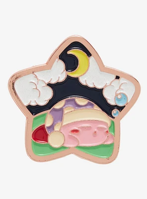 Kirby Sleeping Star Enamel Pin