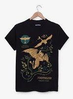 DreamWorks How to Train Your Dragon Toothless Botanical Portrait T-Shirt - BoxLunch Exclusive