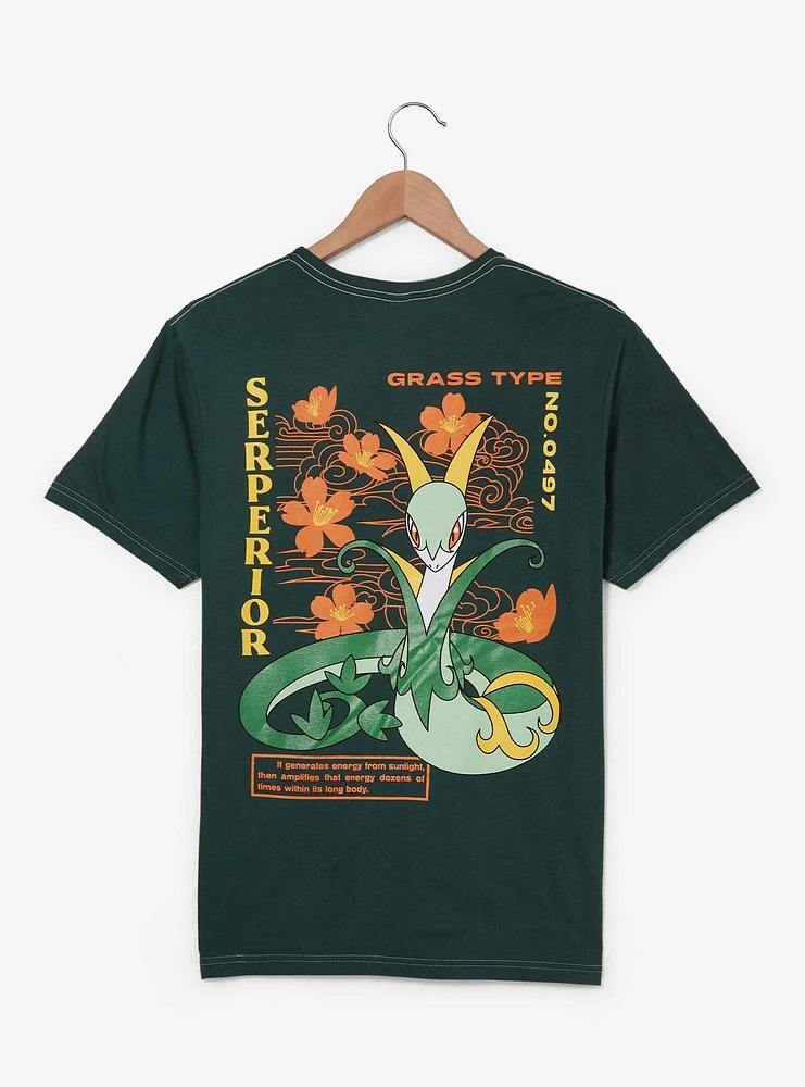 Pokémon Serperior Floral Portrait T-Shirt - BoxLunch Exclusive