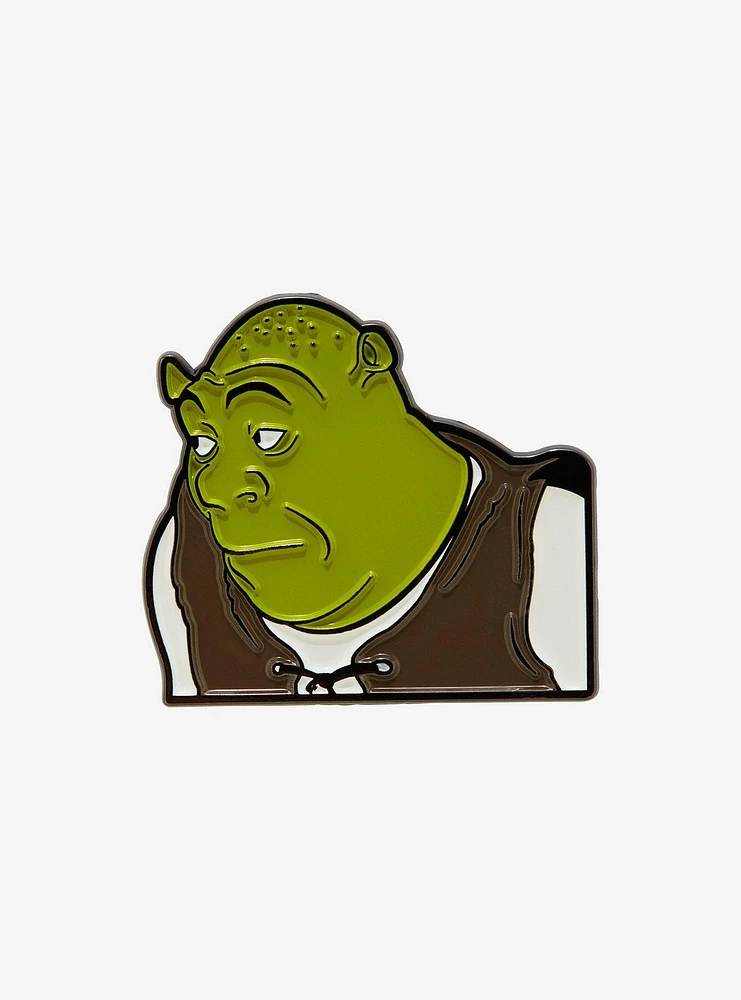 Shrek Meme Face Enamel Pin