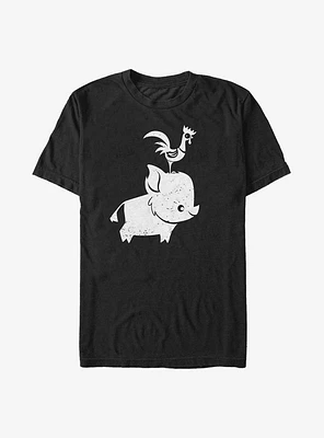 Disney Moana Pua And Hei Big & Tall T-Shirt