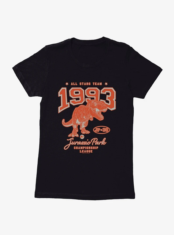 Jurassic Park Championship League 1993 Womens T-Shirt