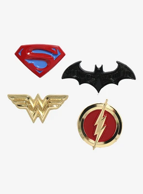 DC Comics Justice League Icons Enamel Pin 4 Pack