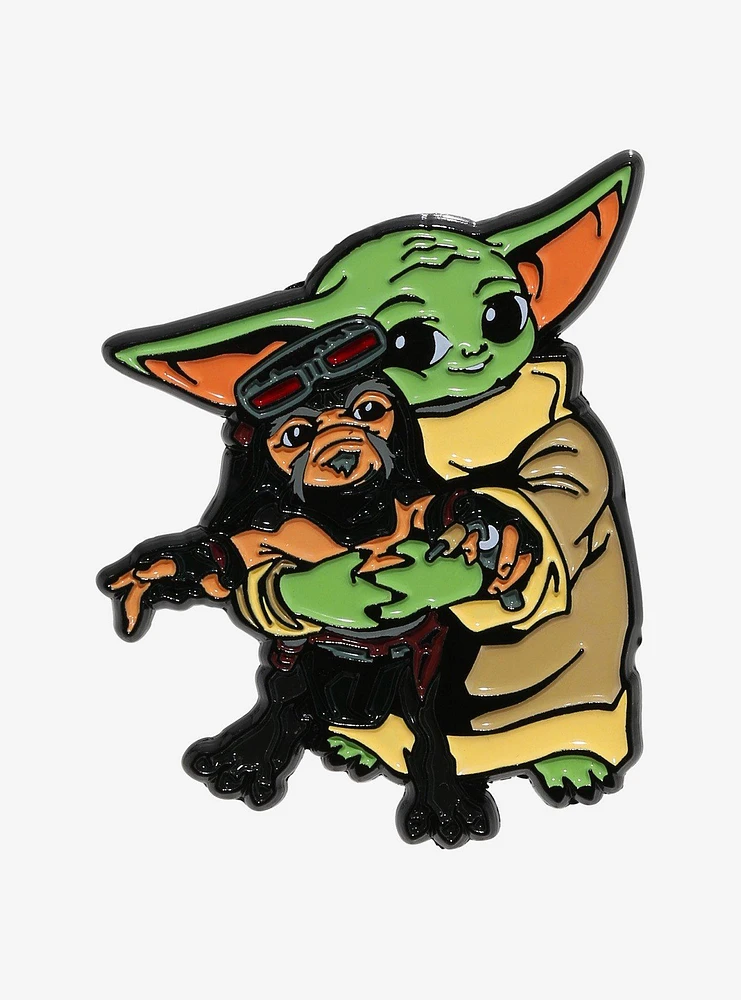 Star Wars The Mandalorian Grogu & Babu Frik Enamel Pin