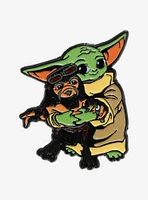 Star Wars The Mandalorian Grogu & Babu Frik Enamel Pin