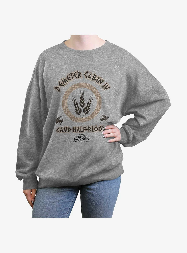 Disney Percy Jackson And The Olympians Demeter Cabin Girls Oversized Sweatshirt