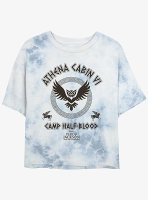 Disney Percy Jackson And The Olympians Athena Cabin Girls Tie-Dye Crop T-Shirt