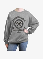 Disney Percy Jackson And The Olympians Hephaestus Cabin Girls Oversized Sweatshirt