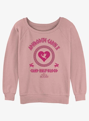 Disney Percy Jackson And The Olympians Aphrodite Cabin Girls Slouchy Sweatshirt