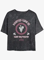 Disney Percy Jackson And The Olympians Dionysus Cabin Girls Mineral Wash Crop T-Shirt