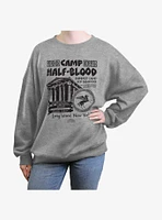 Disney Percy Jackson And The Olympians Camp Poster Girls Oversized Sweatshirt