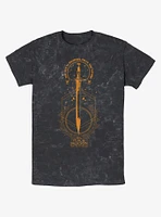 Disney Percy Jackson And The Olympians Pen Above Sword Mineral Wash T-Shirt