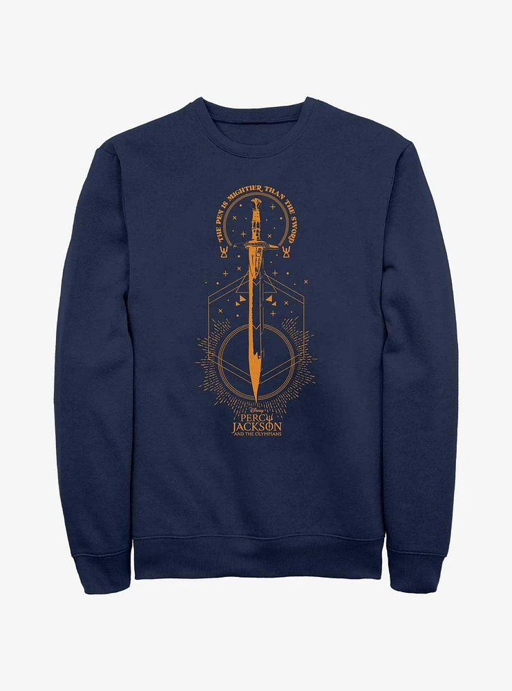 Disney Percy Jackson And The Olympians Pen Above Sword Sweatshirt