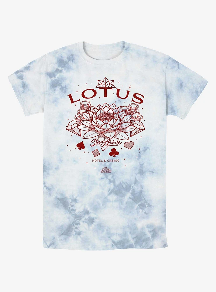 Disney Percy Jackson And The Olympians Lotus Stay A While Tie-Dye T-Shirt