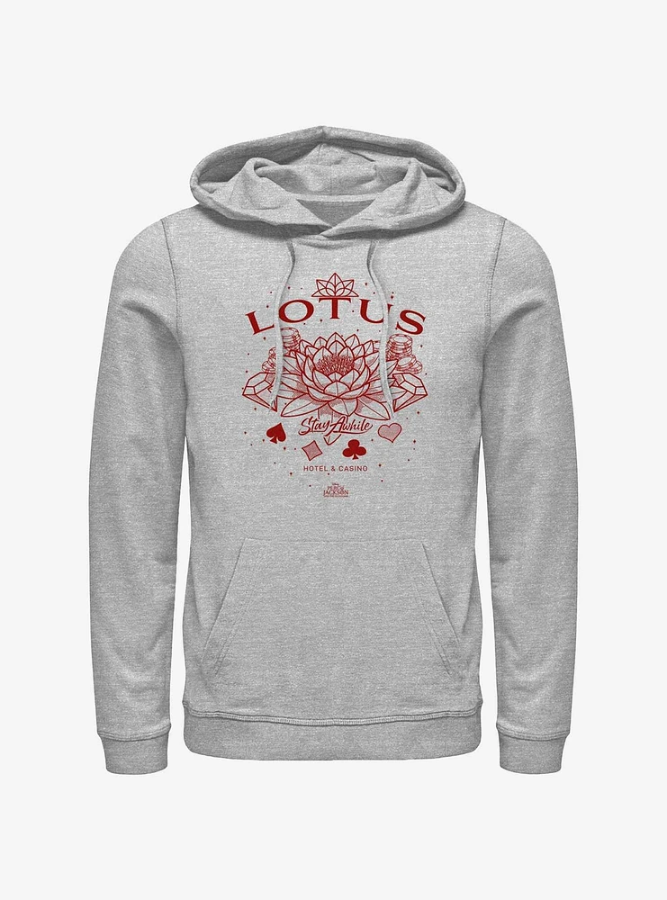 Disney Percy Jackson And The Olympians Lotus Stay A While Hoodie