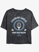 Disney Percy Jackson And The Olympians Poseidon Cabin Girls Mineral Wash Crop T-Shirt