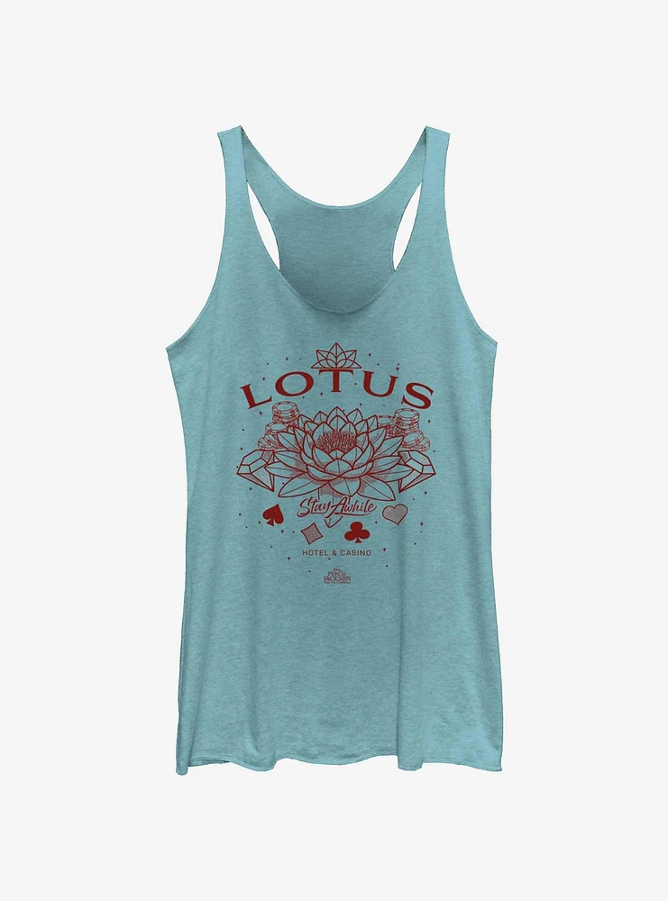 Disney Percy Jackson And The Olympians Lotus Stay A While Girls Tank