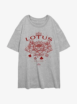 Disney Percy Jackson And The Olympians Lotus Stay A While Girls Oversized T-Shirt