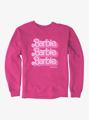 Barbie The Movie Logo Stack Sweatshirt