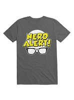 Nerd Alert Funny Glasses Smart Saying T-Shirt