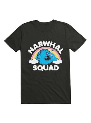 Narwhal Squad Cute Kawaii Unicorn Rainbow T-Shirt