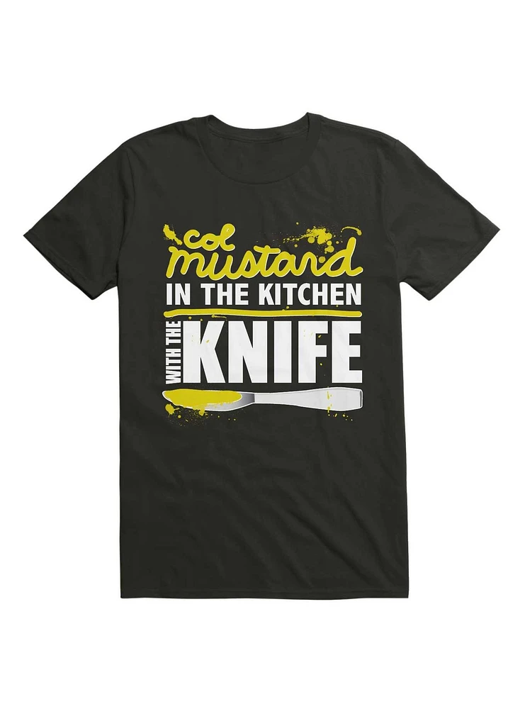 Colonel Mustard the Kitchen with Knife T-Shirt